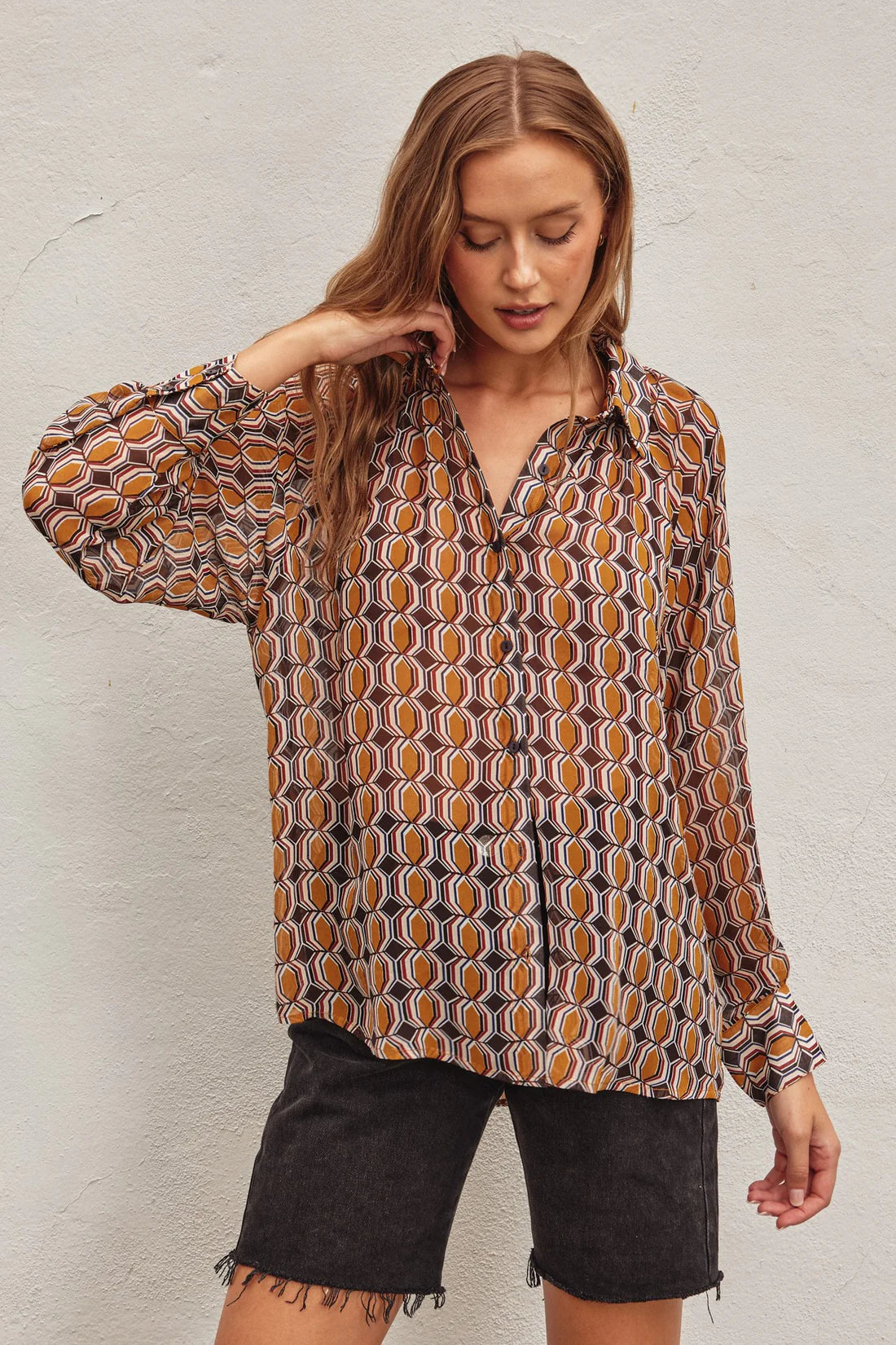 Helena Geo Relaxed Shirt