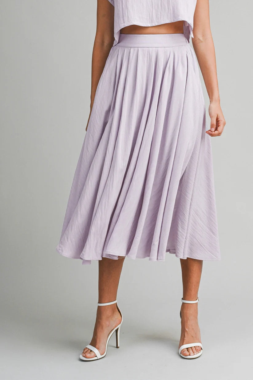 Lili Skirt Set - Dusty Lavender
