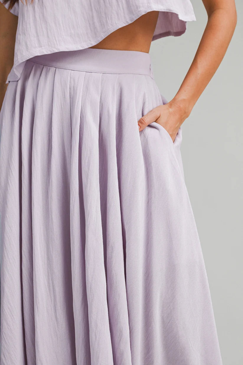 Lili Skirt Set - Dusty Lavender