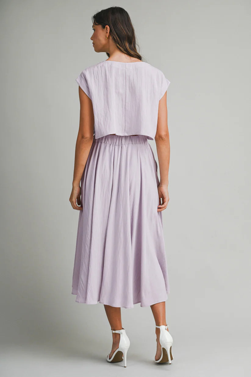 Lili Skirt Set - Dusty Lavender