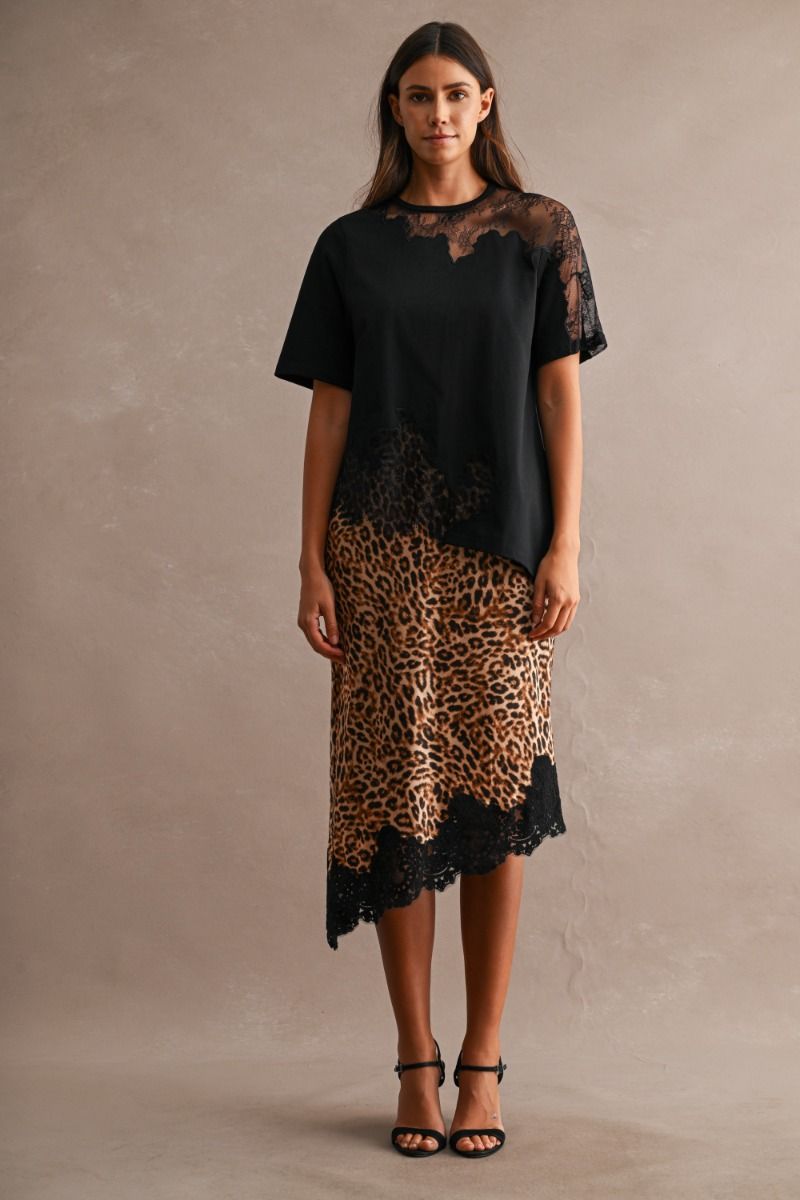 Faye Black Lace Top