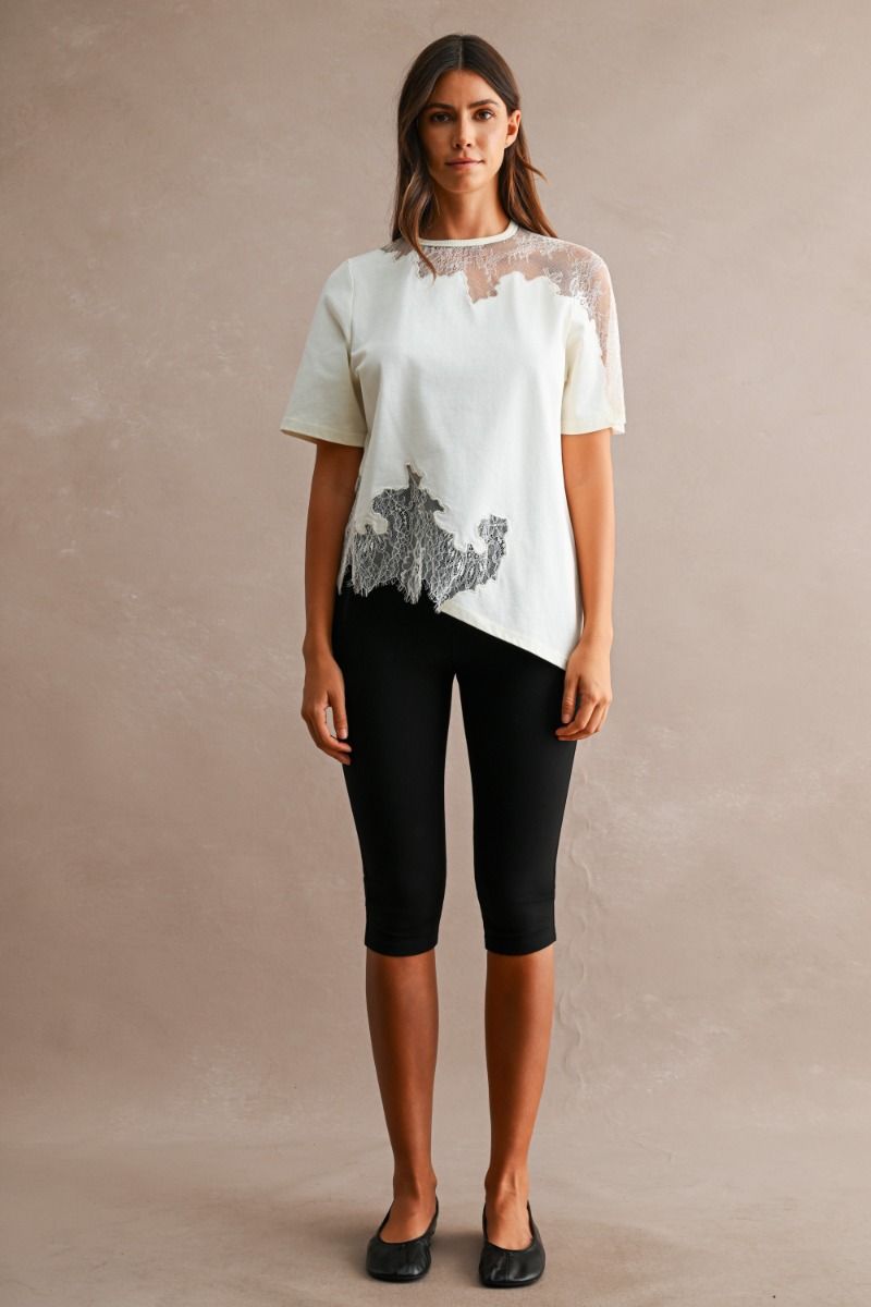 Faye Cream Lace Top