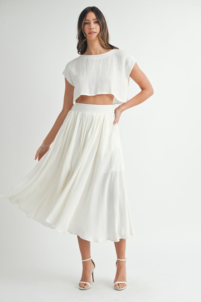Lili Skirt Set - Cream