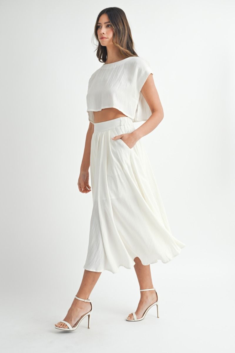 Lili Skirt Set - Cream