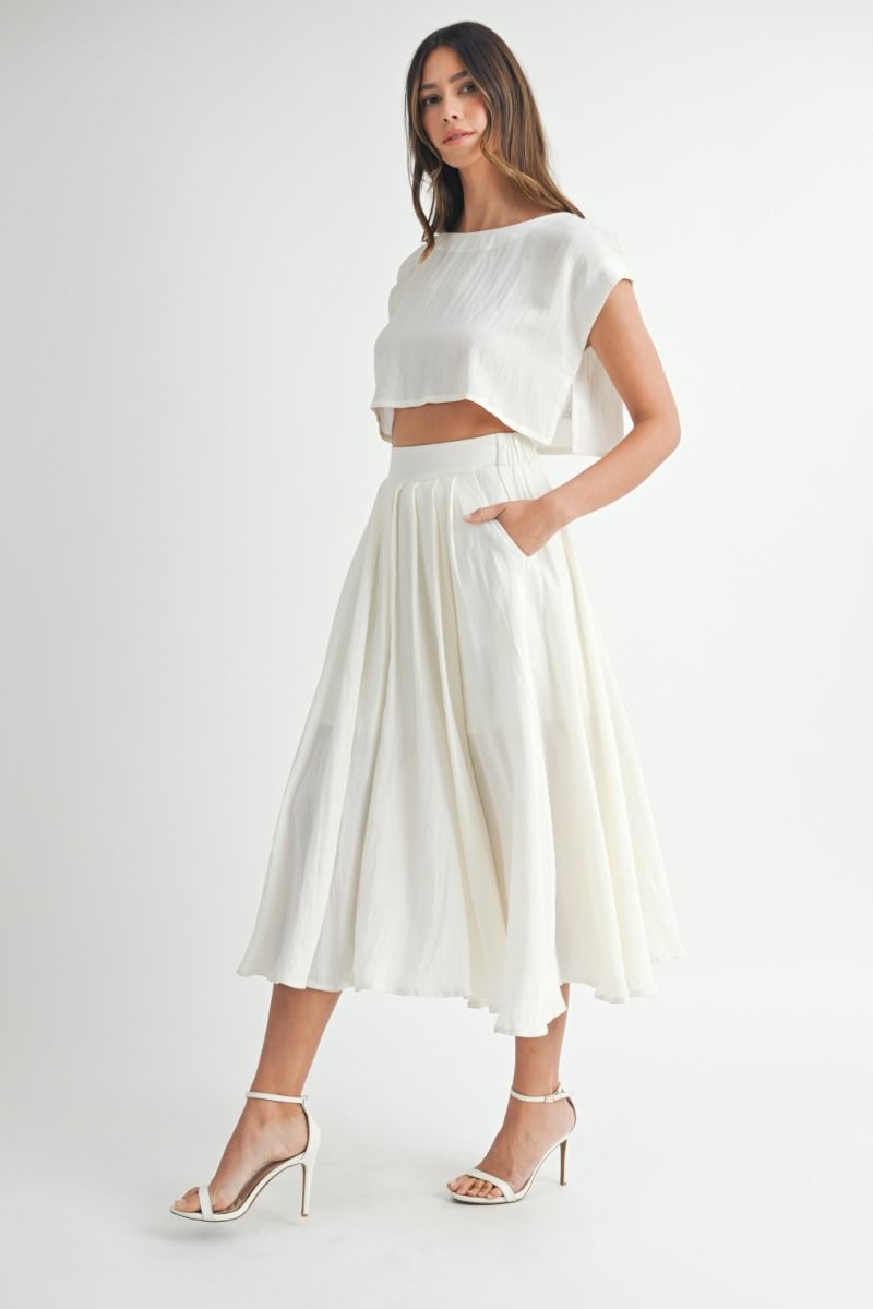 Lili Skirt Set - Cream