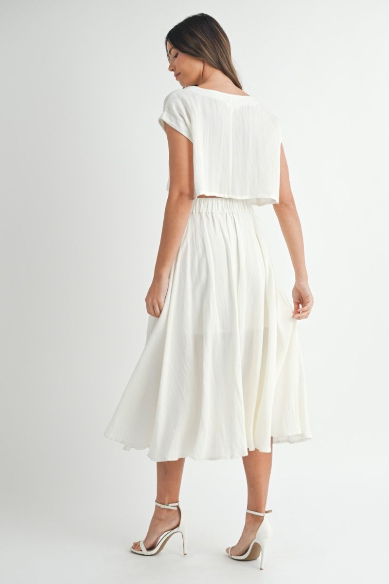 Lili Skirt Set - Cream