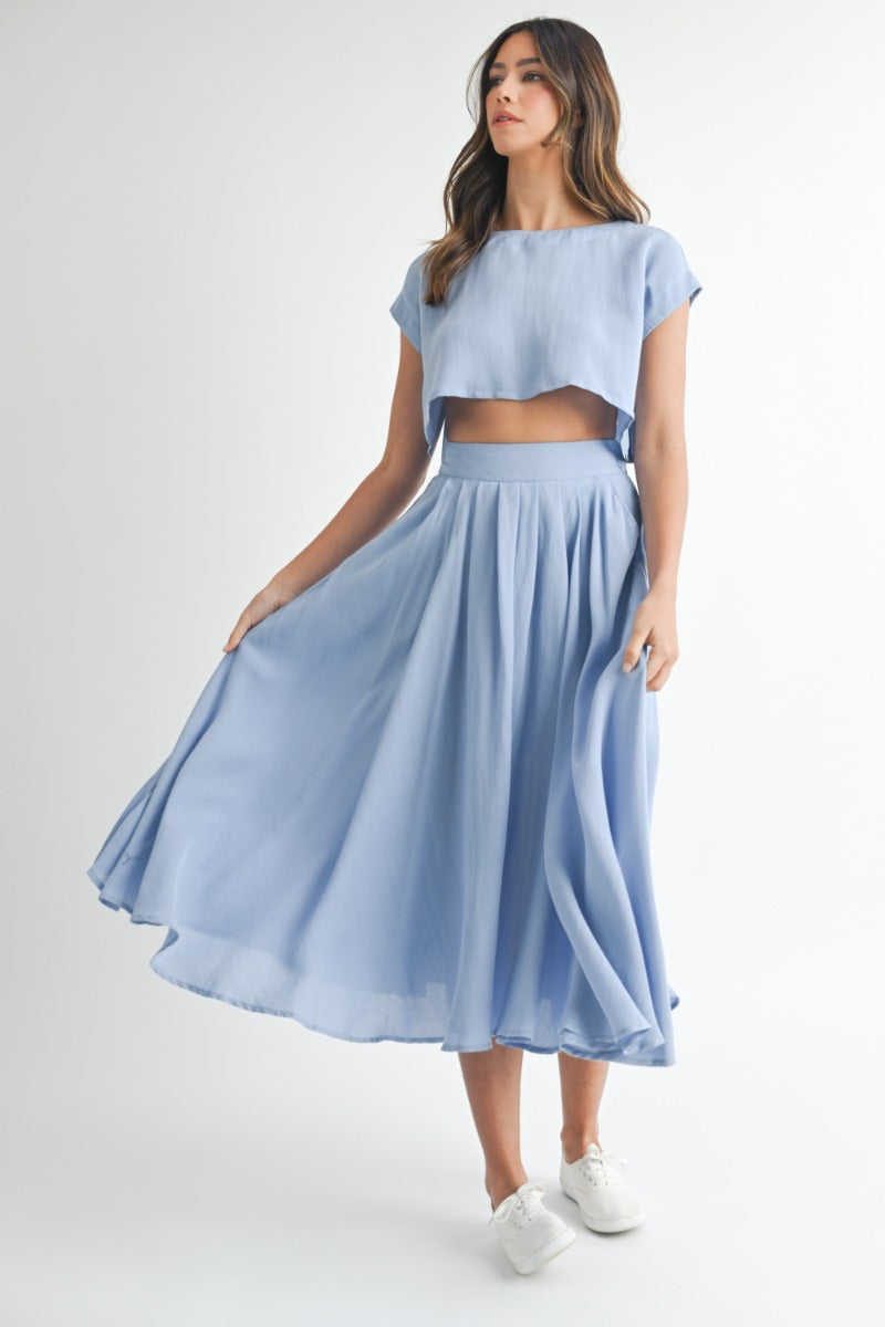 Lili Skirt Set - French Blue