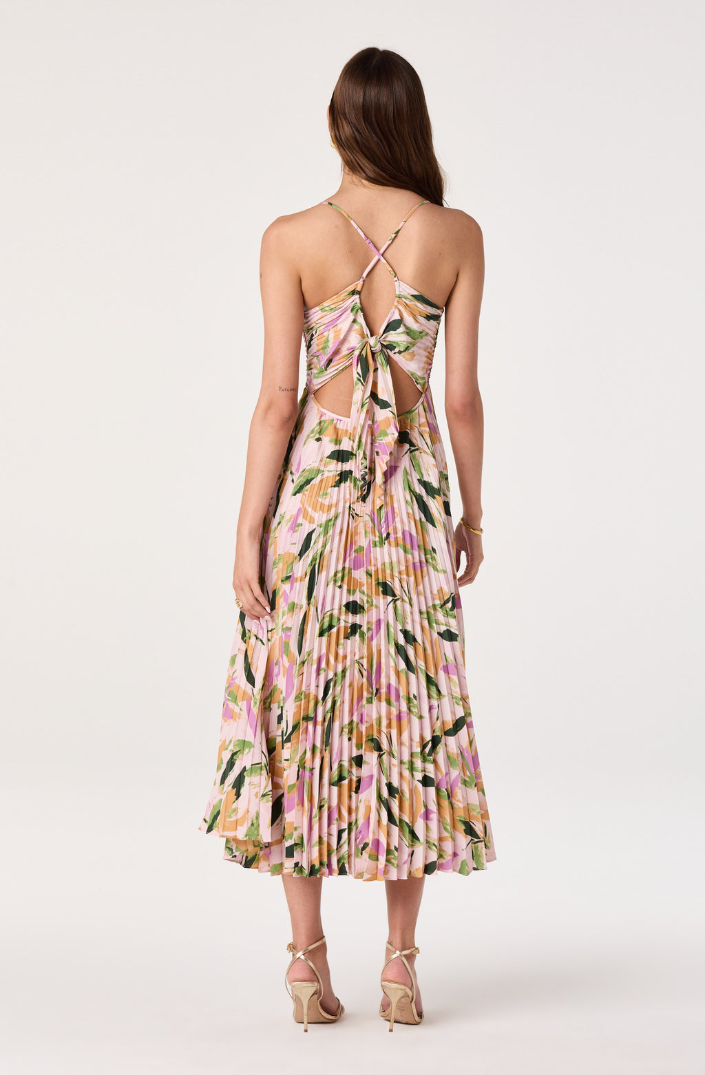 Blythe Lilac Floral Midi Dress