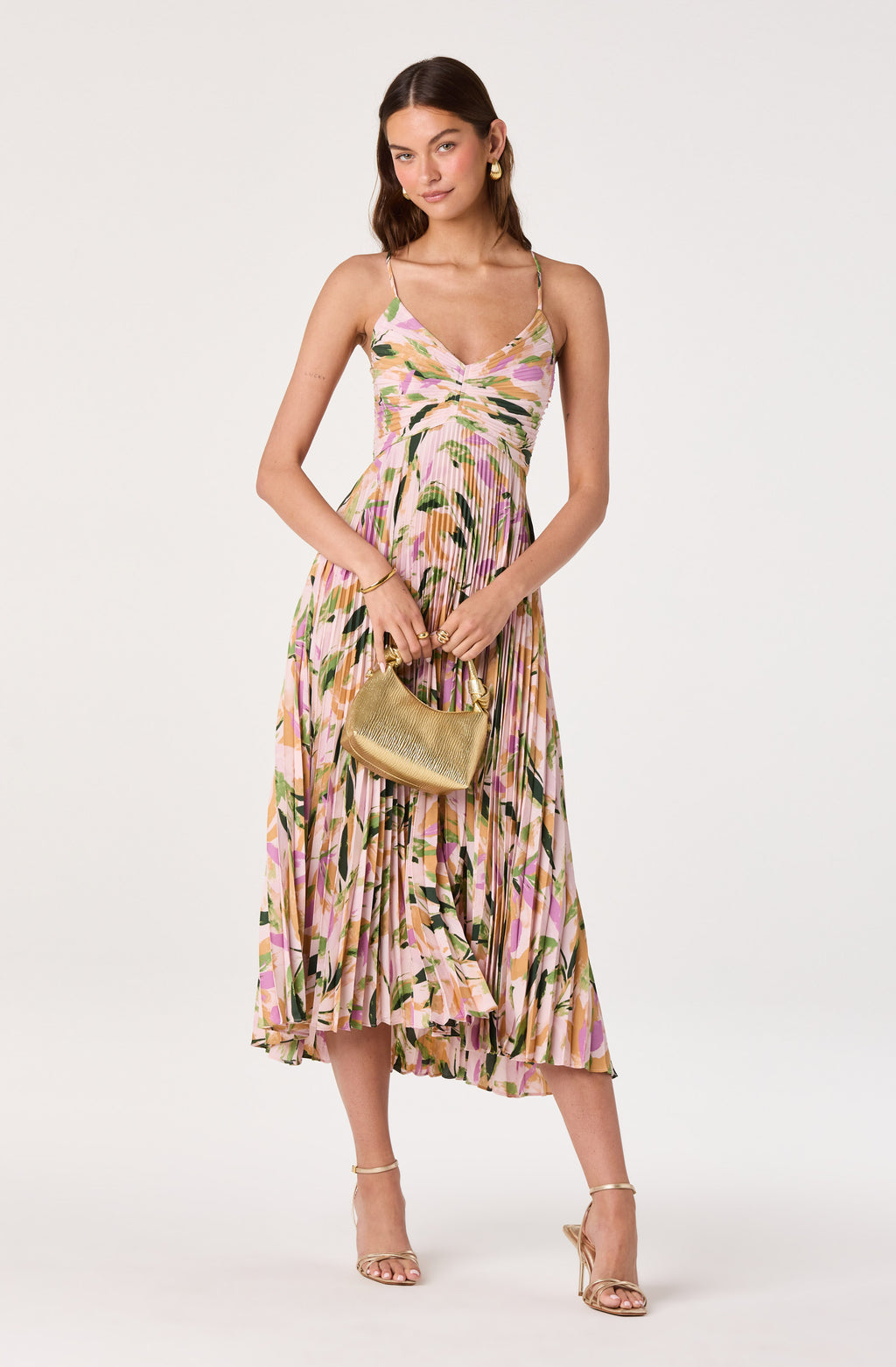 Blythe Lilac Floral Midi Dress