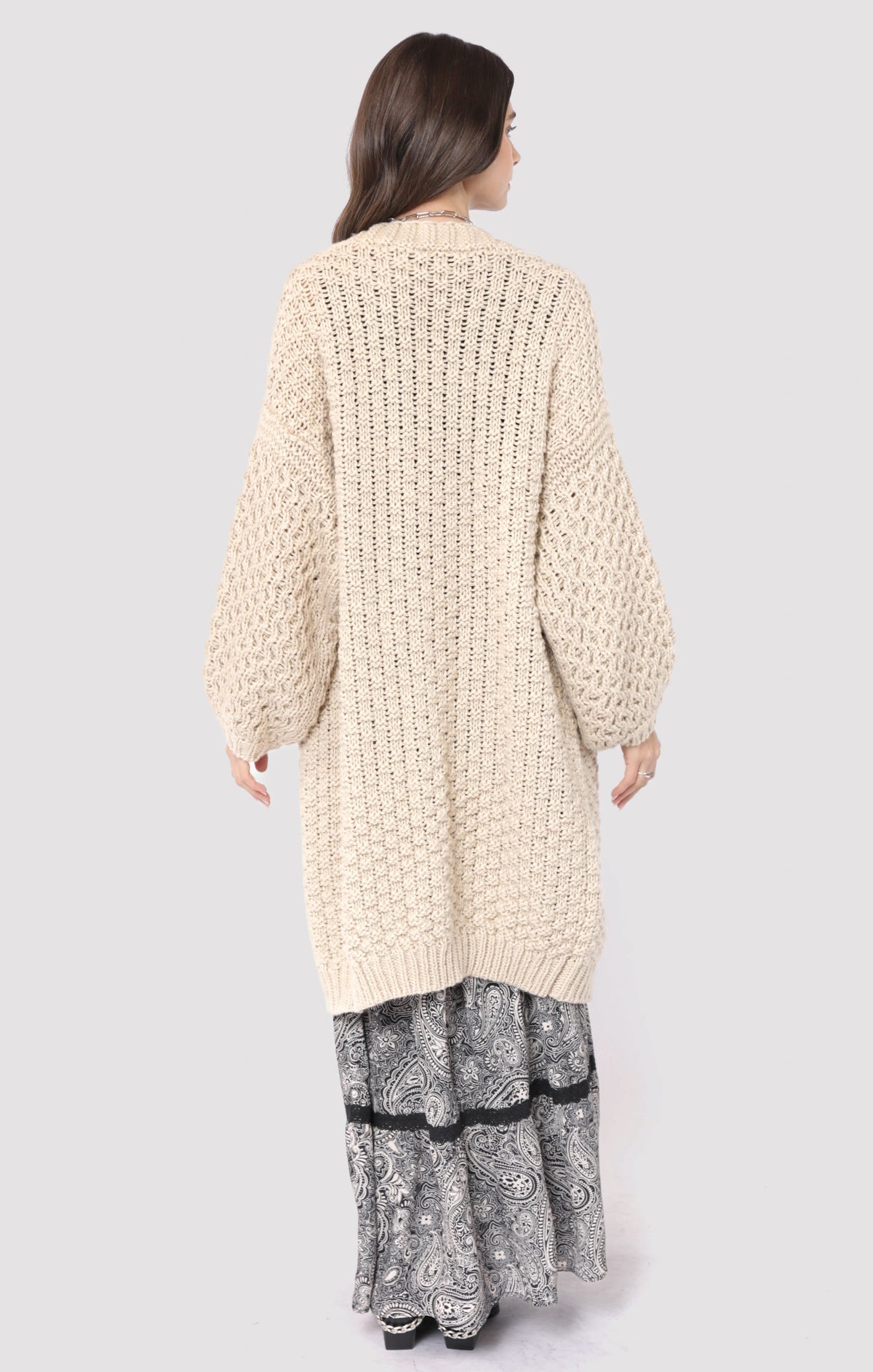 Heather Chunky Knit Cardigan
