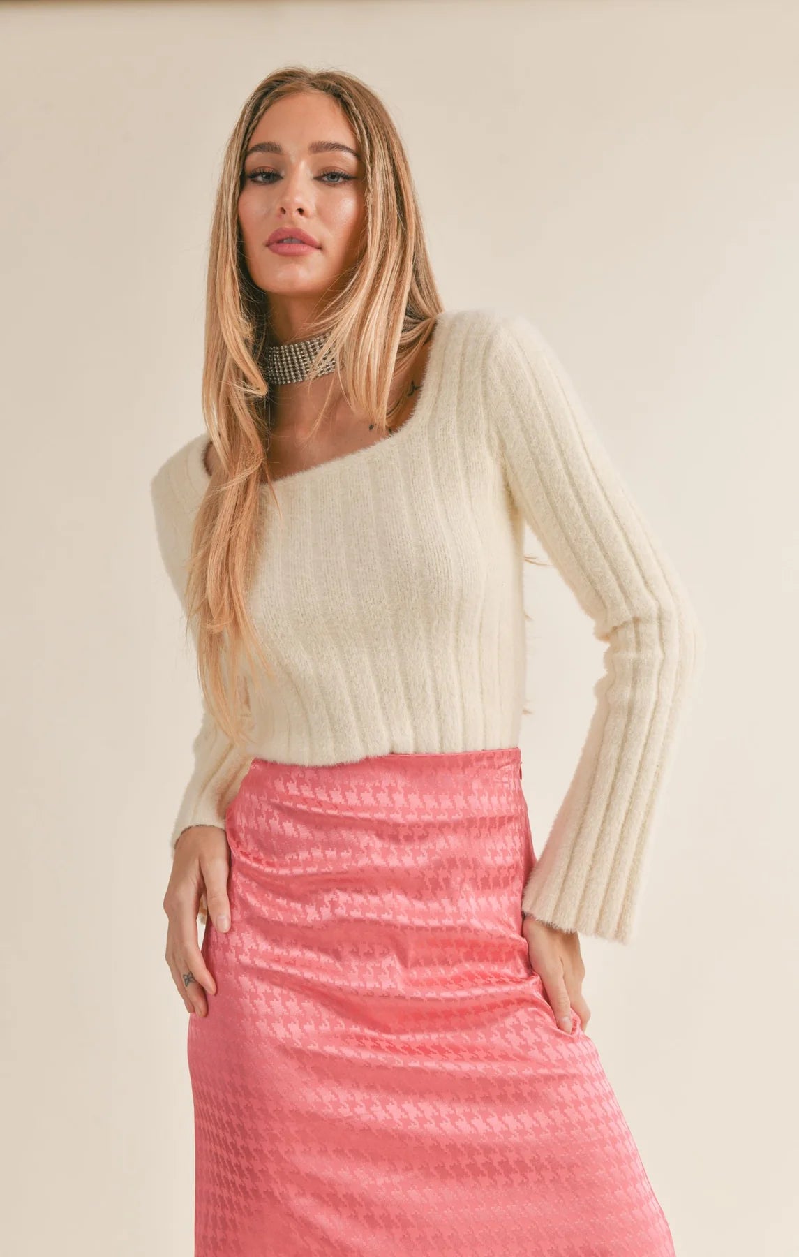 Camille Square Neck Sweater