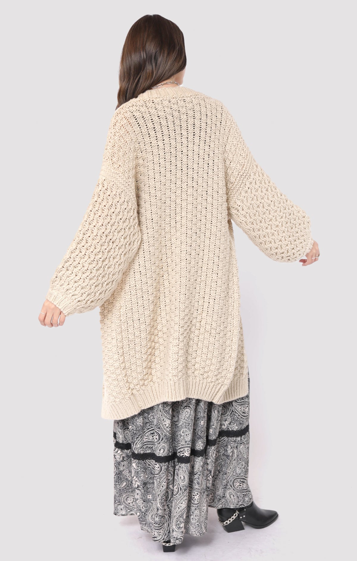 Heather Chunky Knit Cardigan
