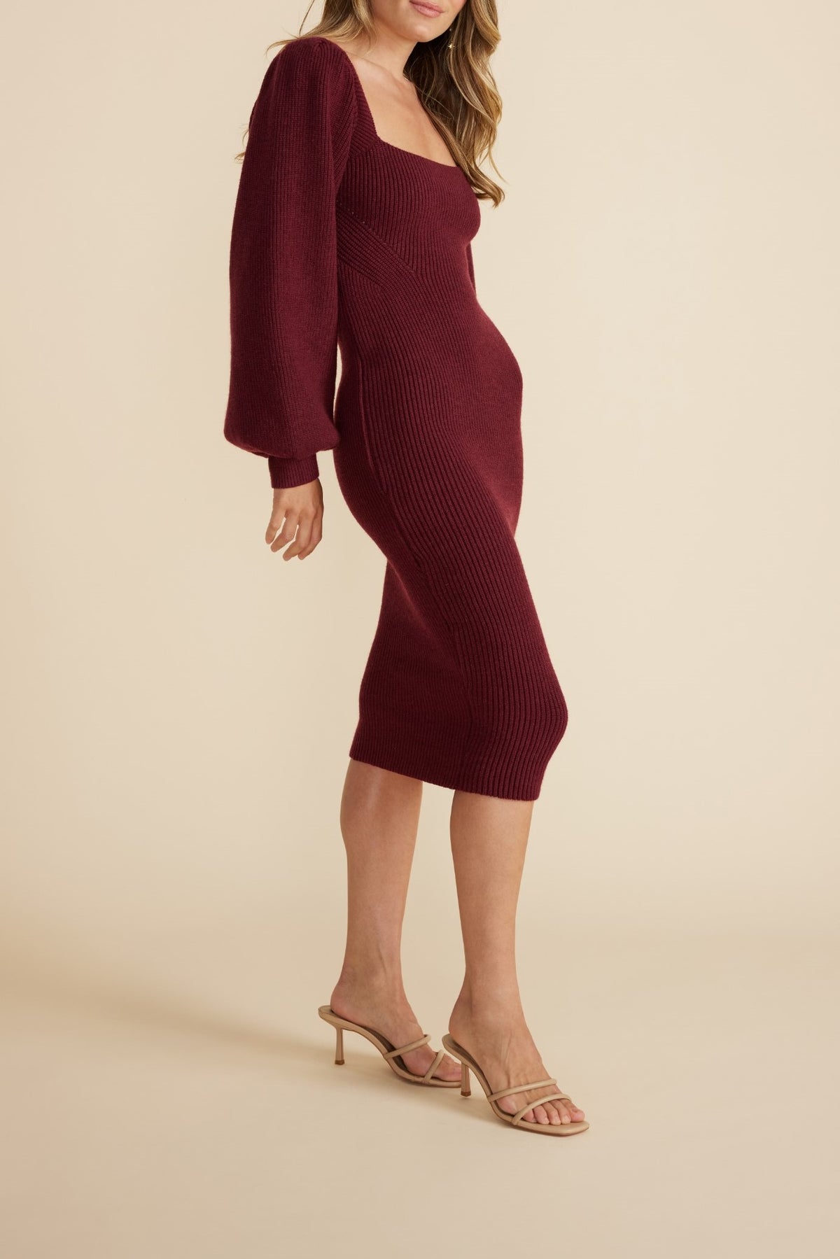 Paige Puff Sleeve Knit Dress